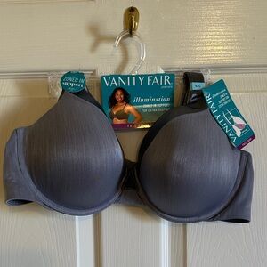 NWT Vanity Fair Women's Blue Willow Illumination Zoned In Support Bra